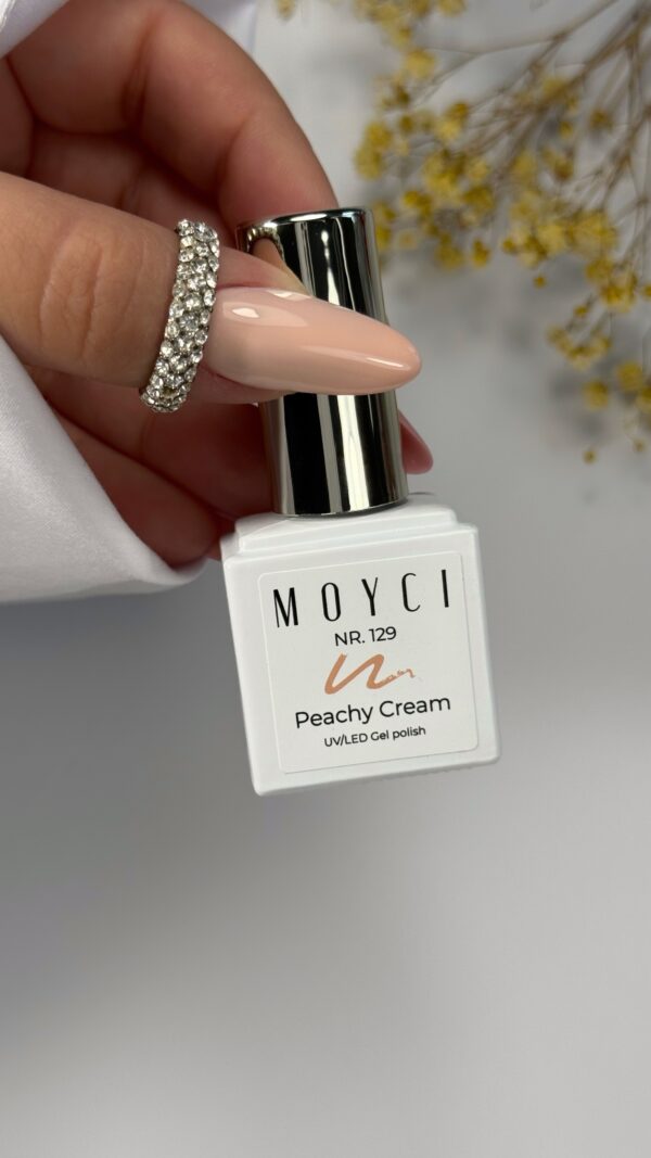 Lakier hybrydowy Moyci 6 ml - 129 Peachy Cream - obrazek 2
