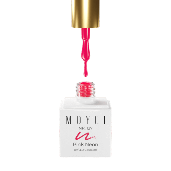 Lakier hybrydowy Moyci 6 ml - 127 Pink Neon - obrazek 2