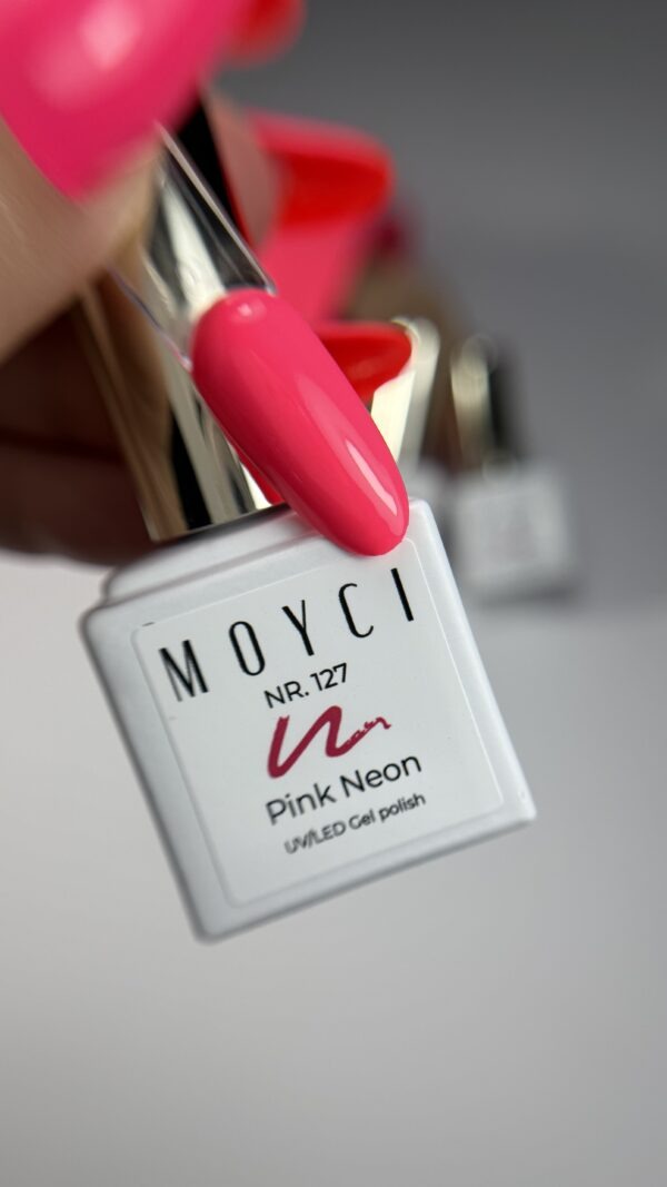Lakier hybrydowy Moyci 6 ml - 127 Pink Neon - obrazek 3