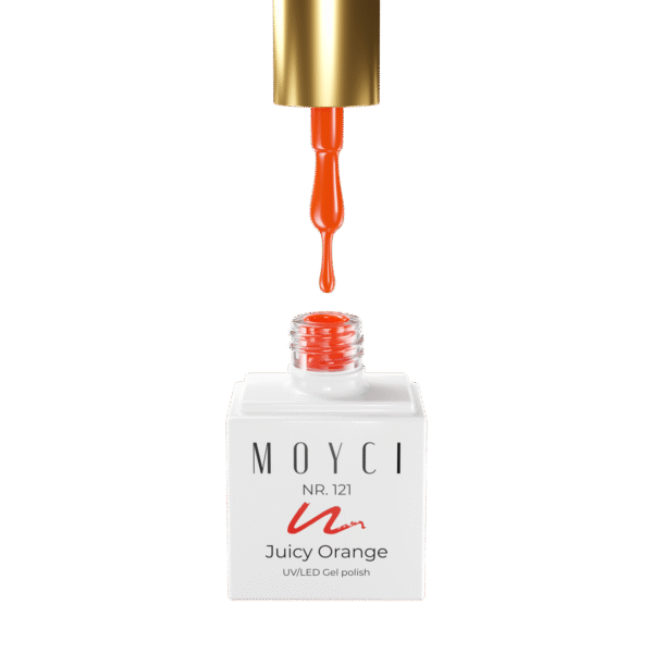 Lakier hybrydowy Moyci 6 ml – 121 Juicy Orange - obrazek 3