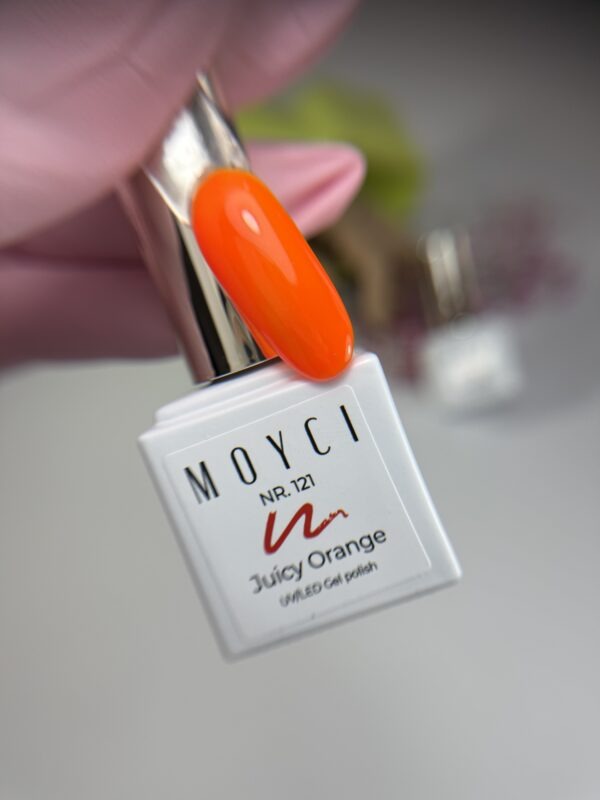 Lakier hybrydowy Moyci 6 ml – 121 Juicy Orange - obrazek 4