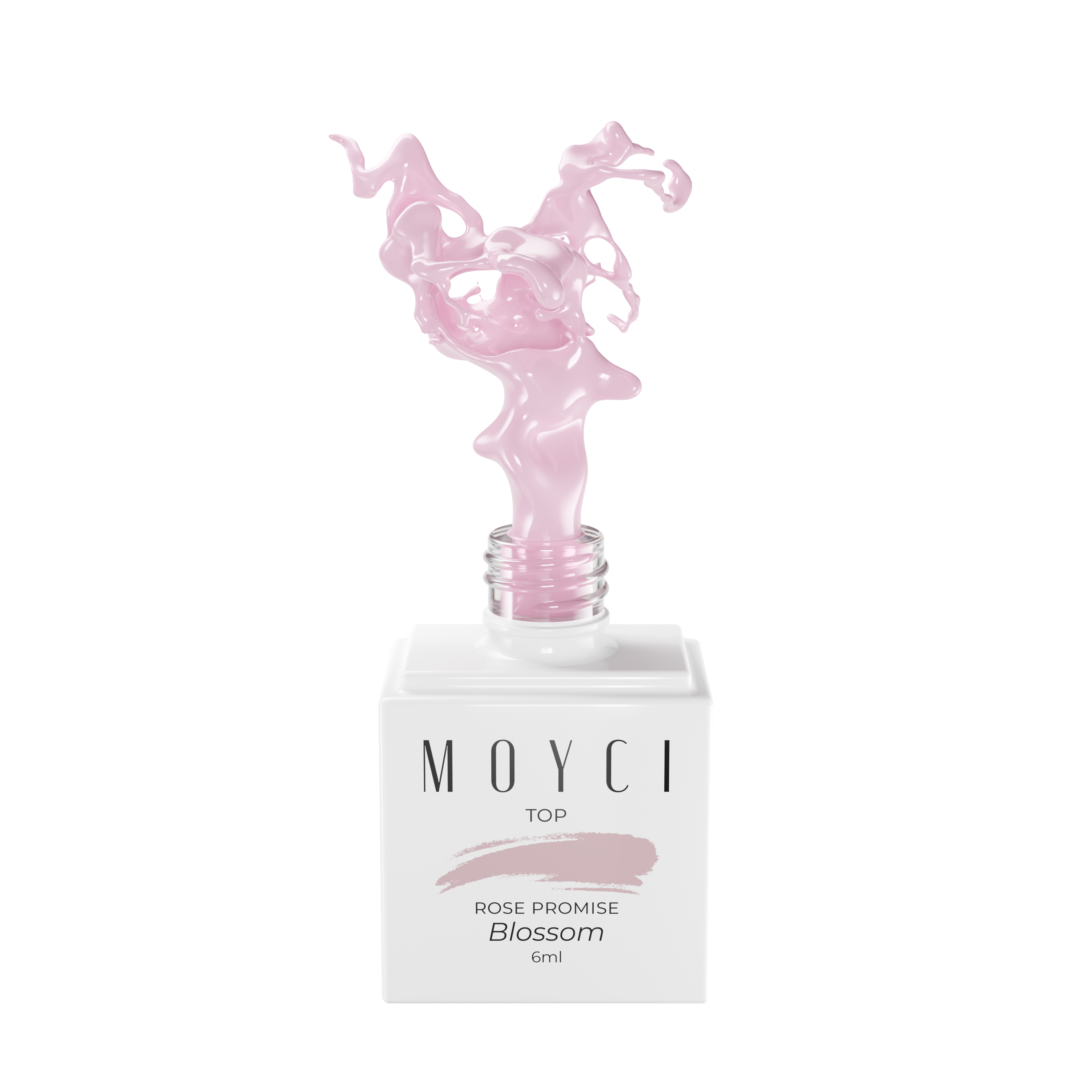 Top ROSE PROMISE Lakier nabłyszczający NO WIPE 6ml - Blossom