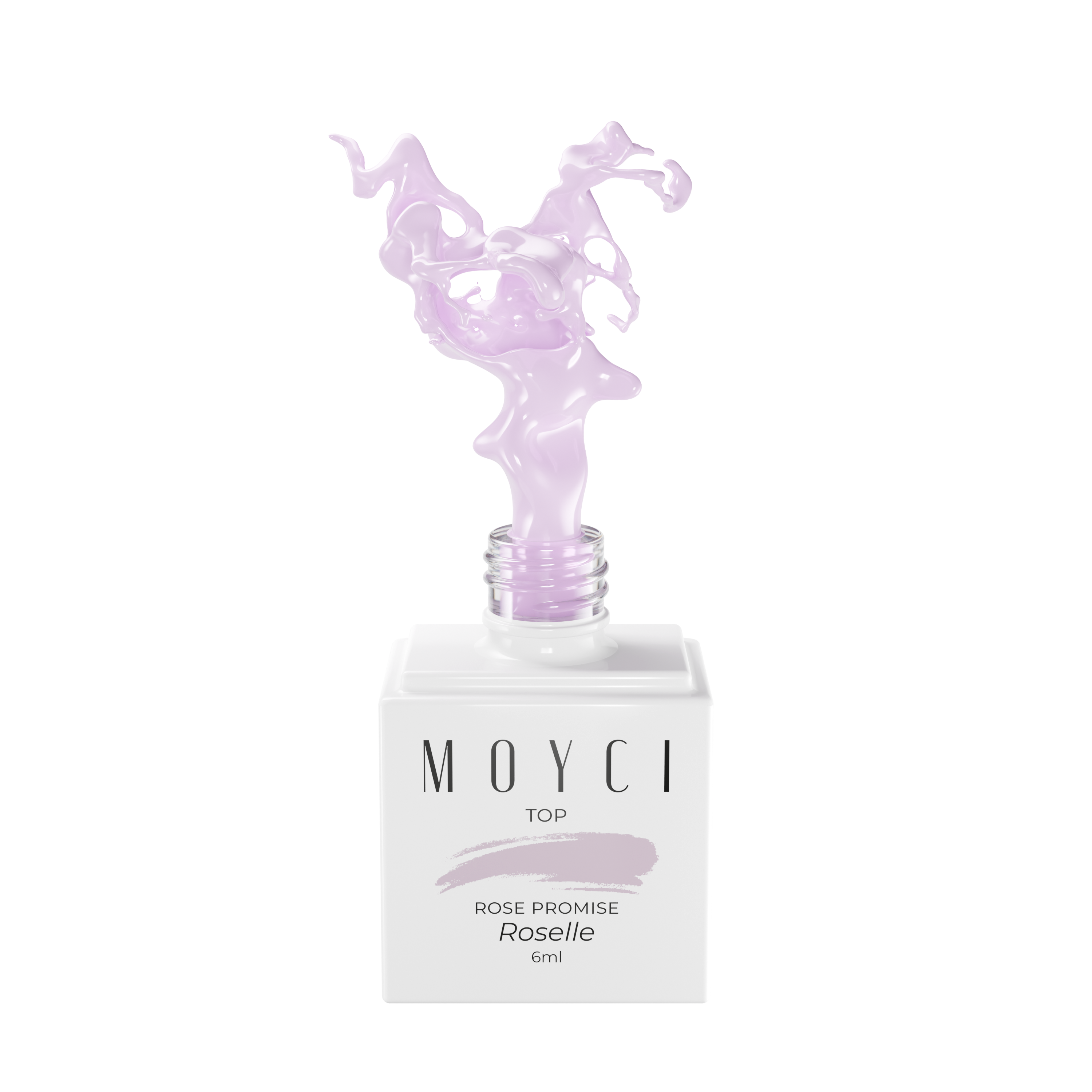 Top ROSE PROMISE Lakier nabłyszczający NO WIPE 6ml - Roselle