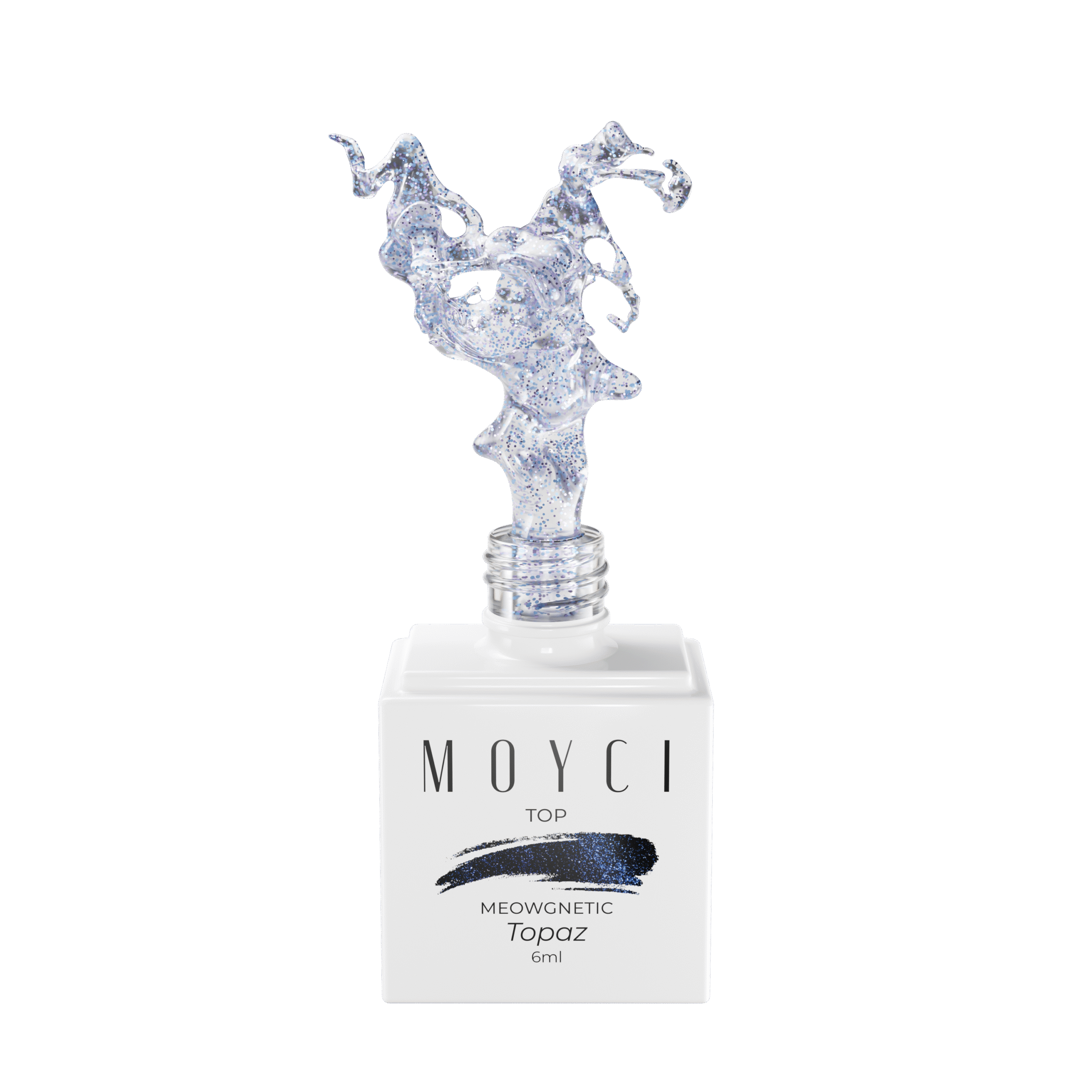 Top MEOWGNETIC Lakier nabłyszczający NO WIPE 6ml - Topaz