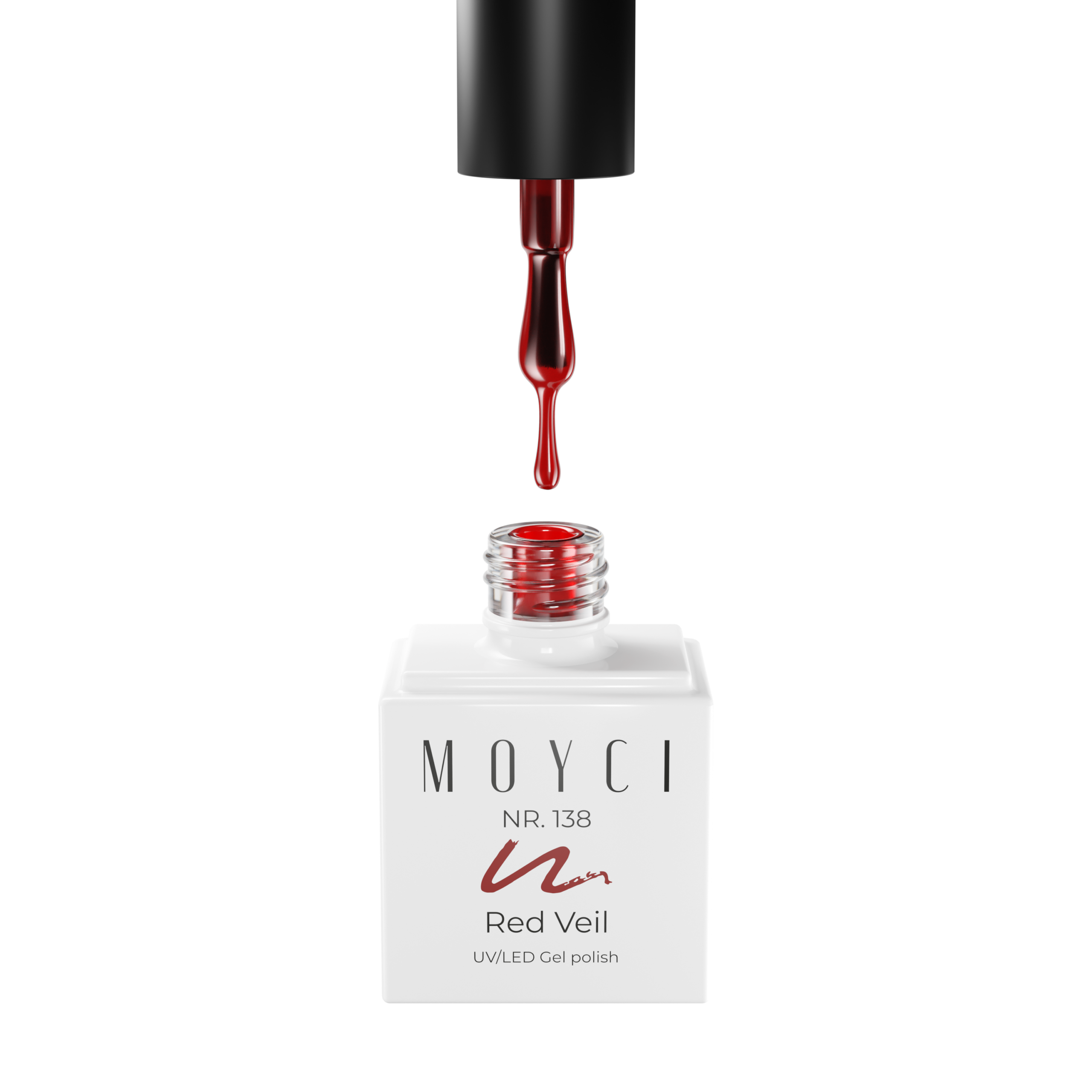 Lakier Hybrydowy Moyci 6ml - 138 Red Veil - obrazek 2