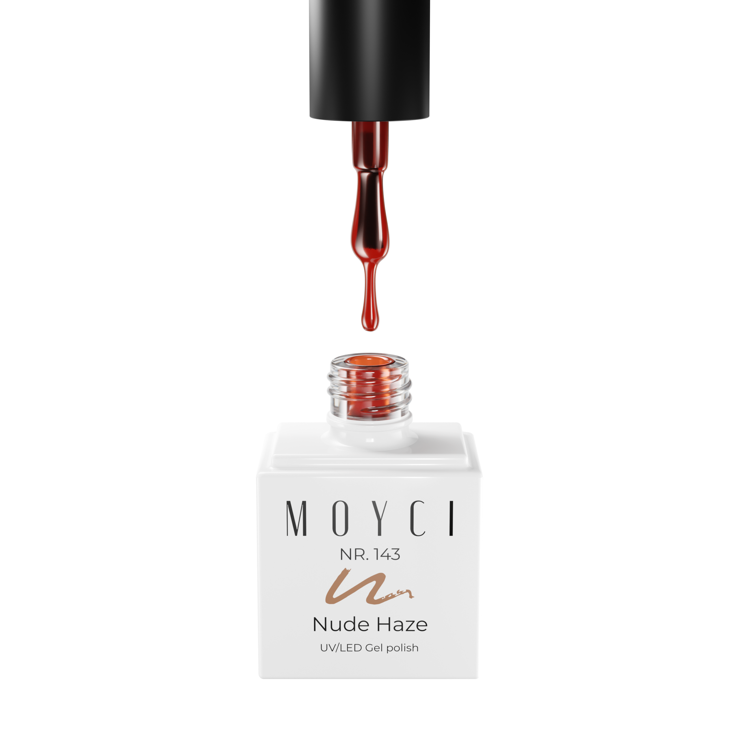 Lakier Hybrydowy Moyci 6ml - 143 Nude Haze - obrazek 2