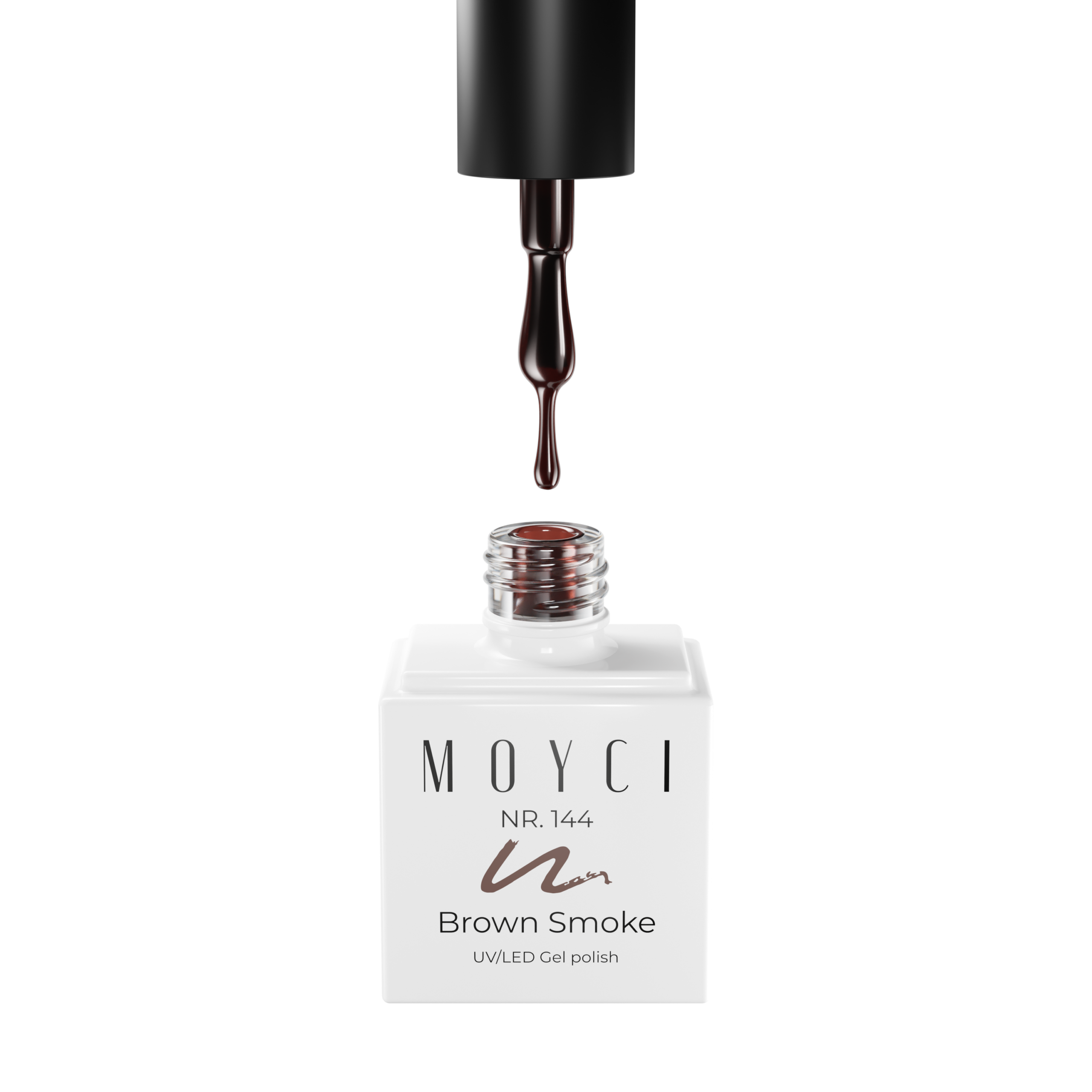 Lakier Hybrydowy Moyci 6ml - 144 Brown Smoke - obrazek 2