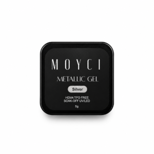 Metallic Gel SILVER - żel do zdobień 5g